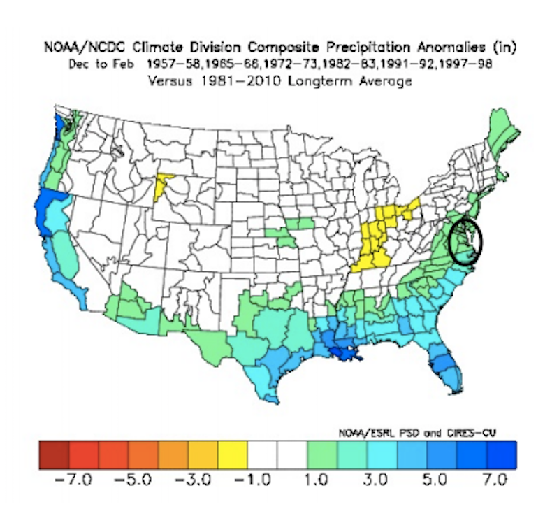 Illustration for article titled Did El Nino Make This Weekend’s Colossal Snowstorm Worse?